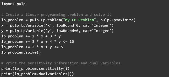 Advanced Topics in Linear Programming