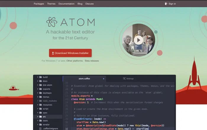 Atom For Python