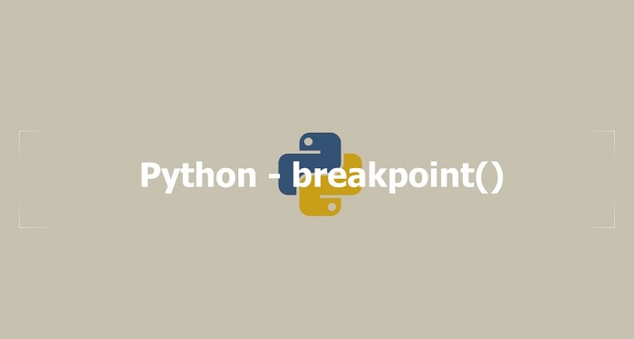 Breakpoints in Python