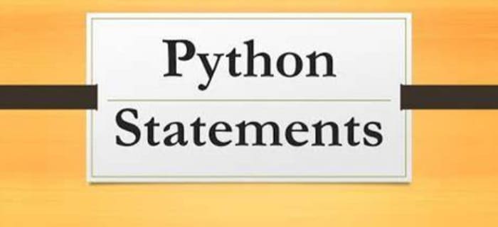 Python statements