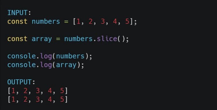 Slice () function