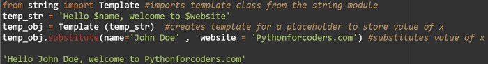 Template String