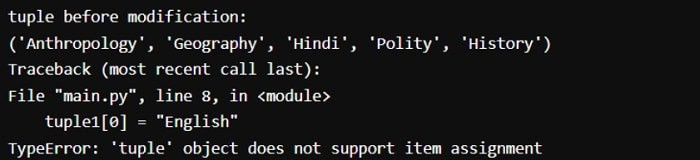 Tuple Immutability