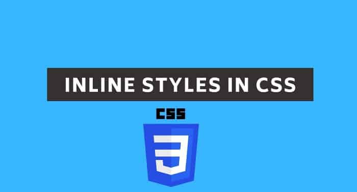 Inlines styles in css