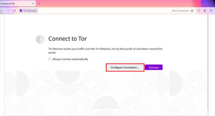 connect to tor