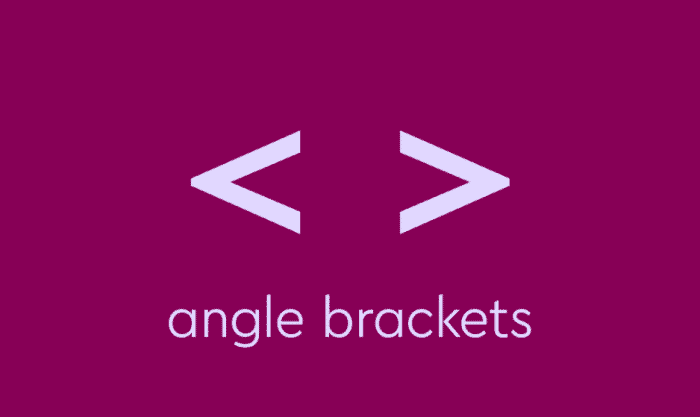 angle brackets