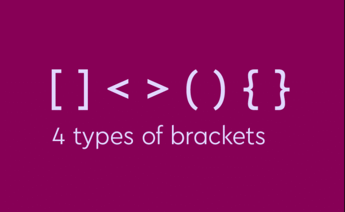 types of bracket