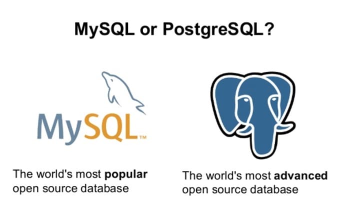 Postgresql vs mysql choose