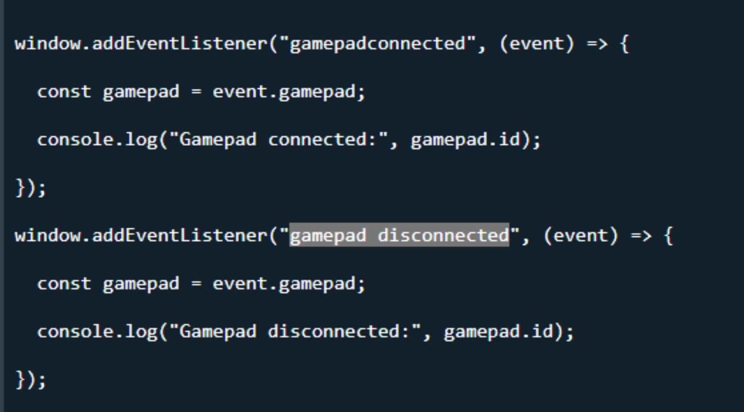 access gamepad