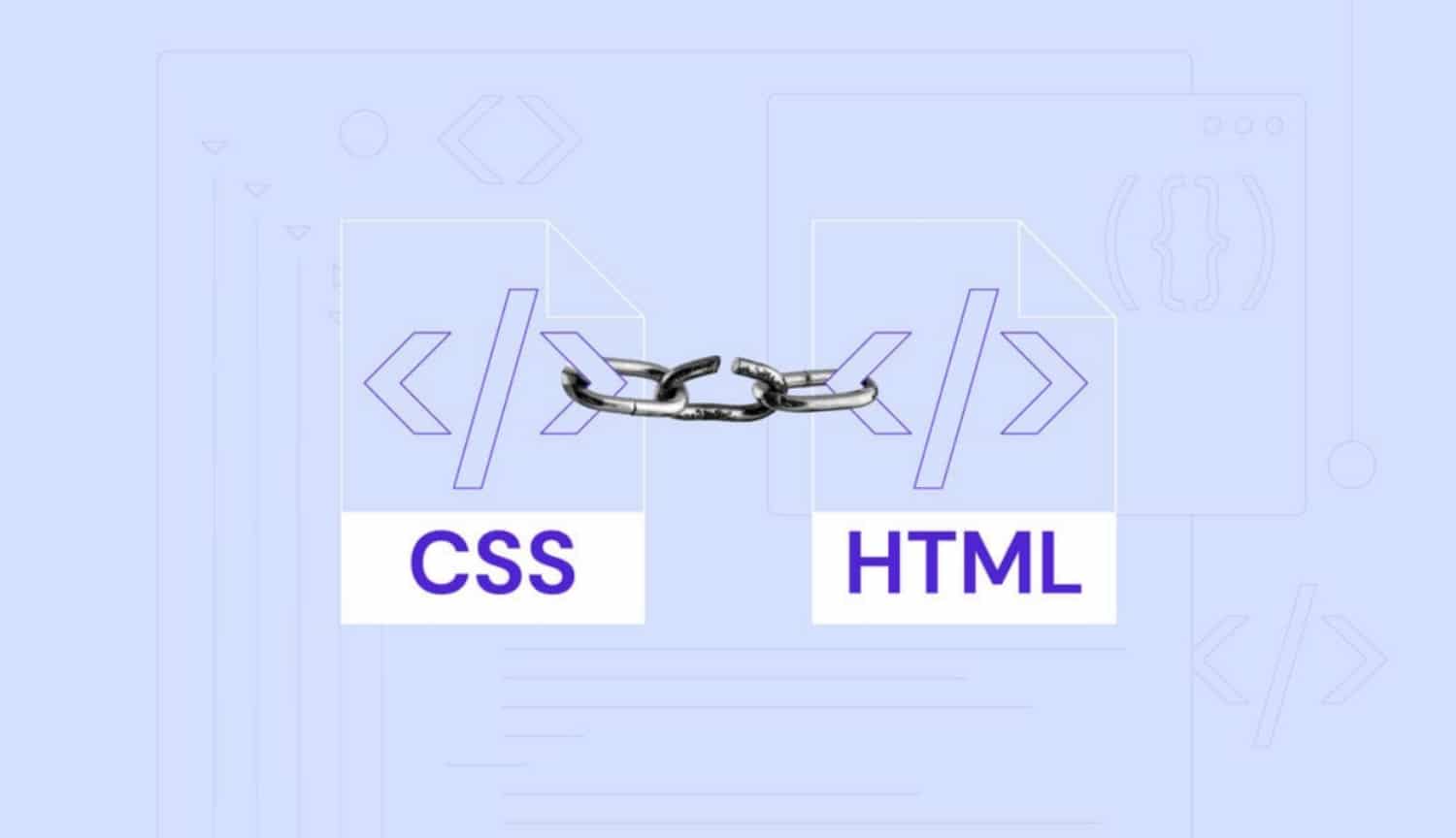 html and css separate