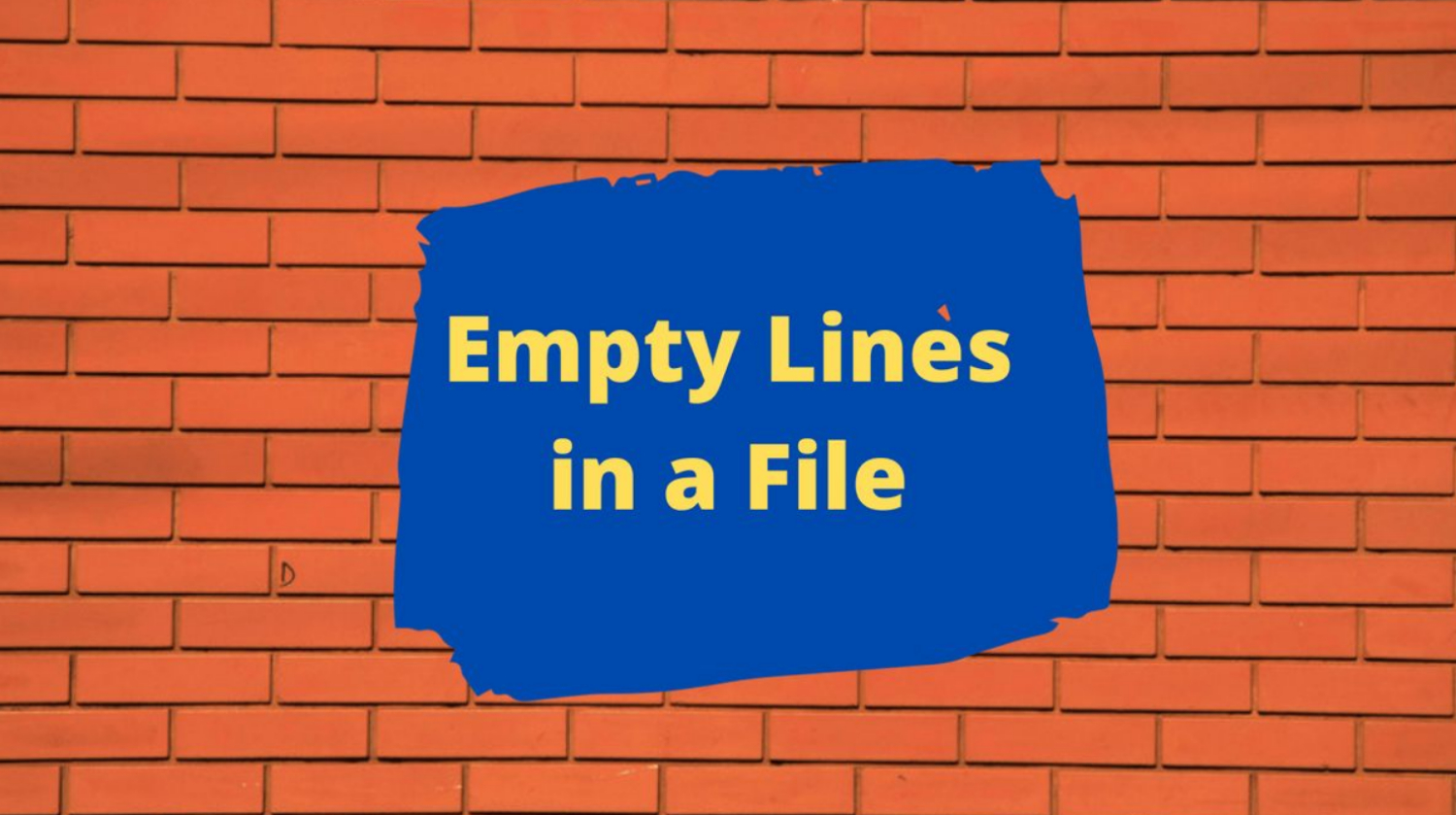 the purpose of empty lines