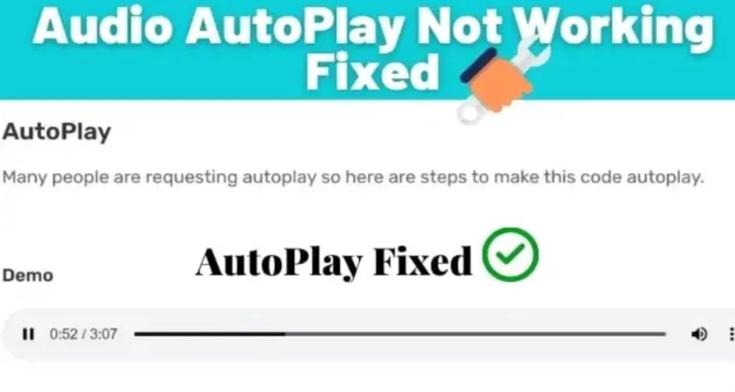 HTML Audio Autoplay Not Working Troubleshooting And Solutions HTML Audio Autoplay Not Working Troubleshooting And Solutions