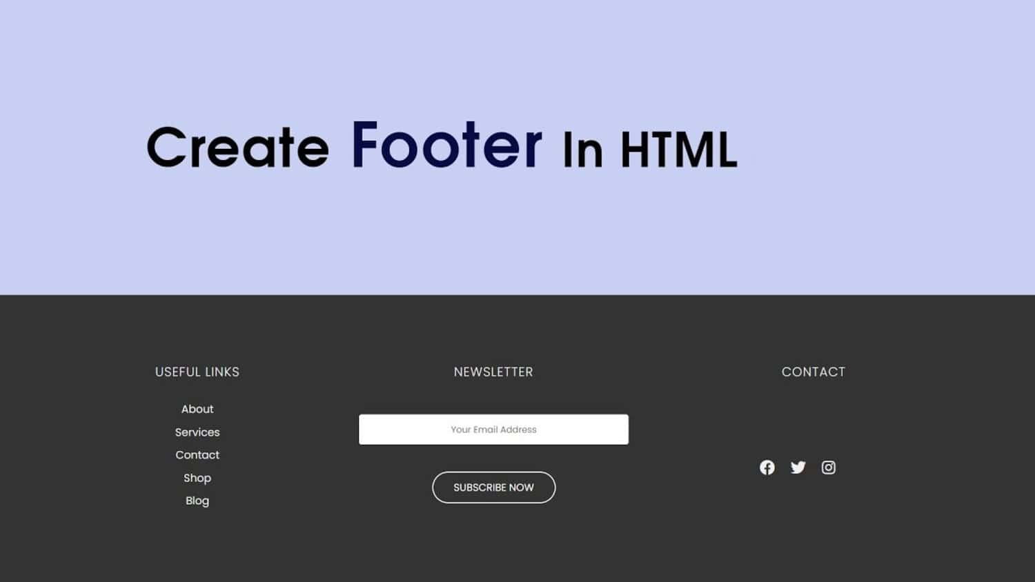 Simple Footer