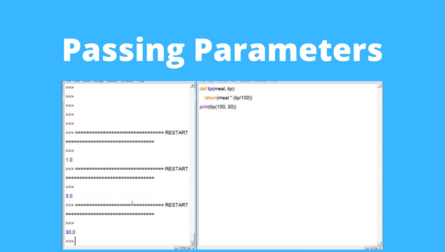 passing parameters
