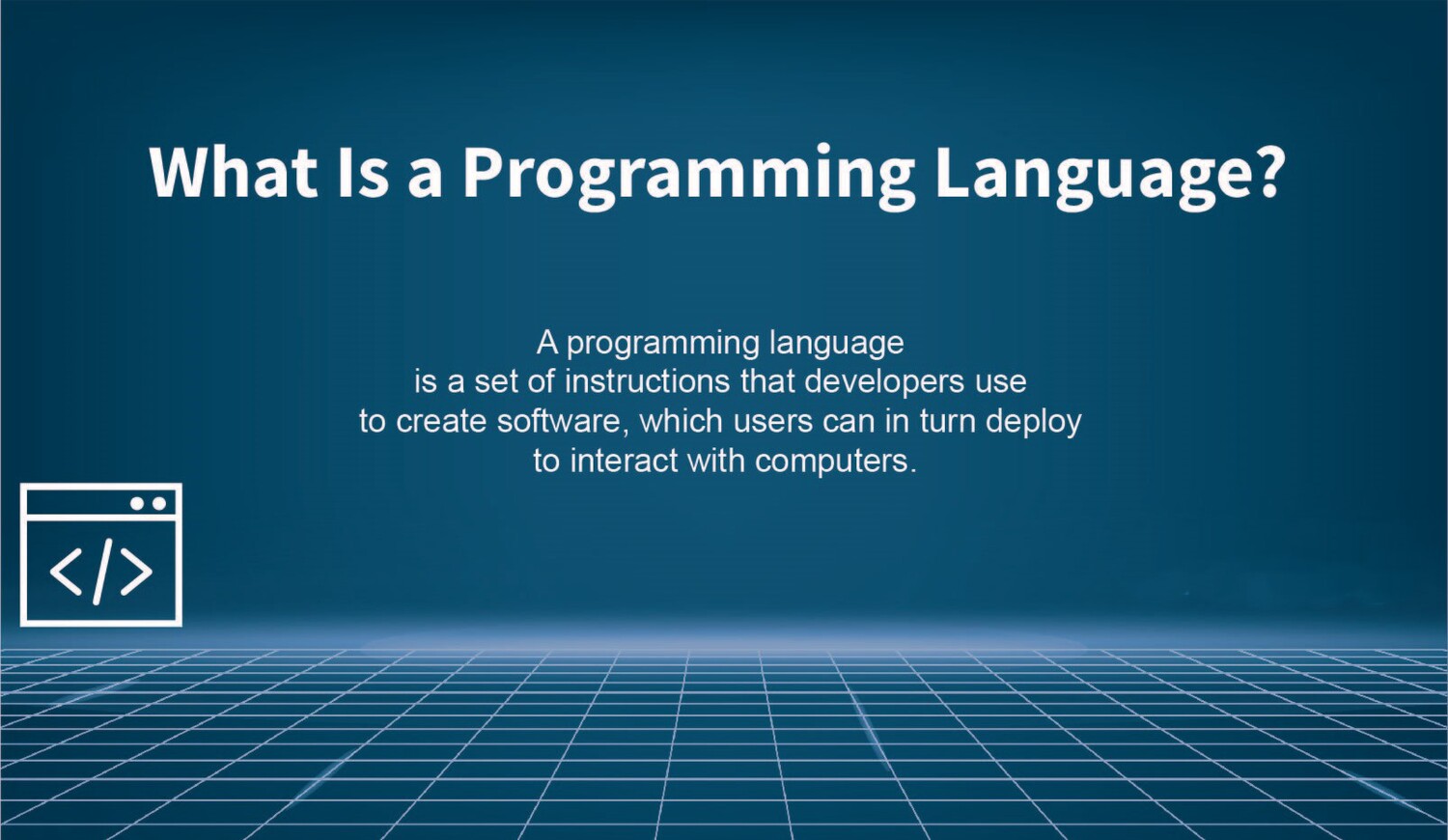 what are programming languages