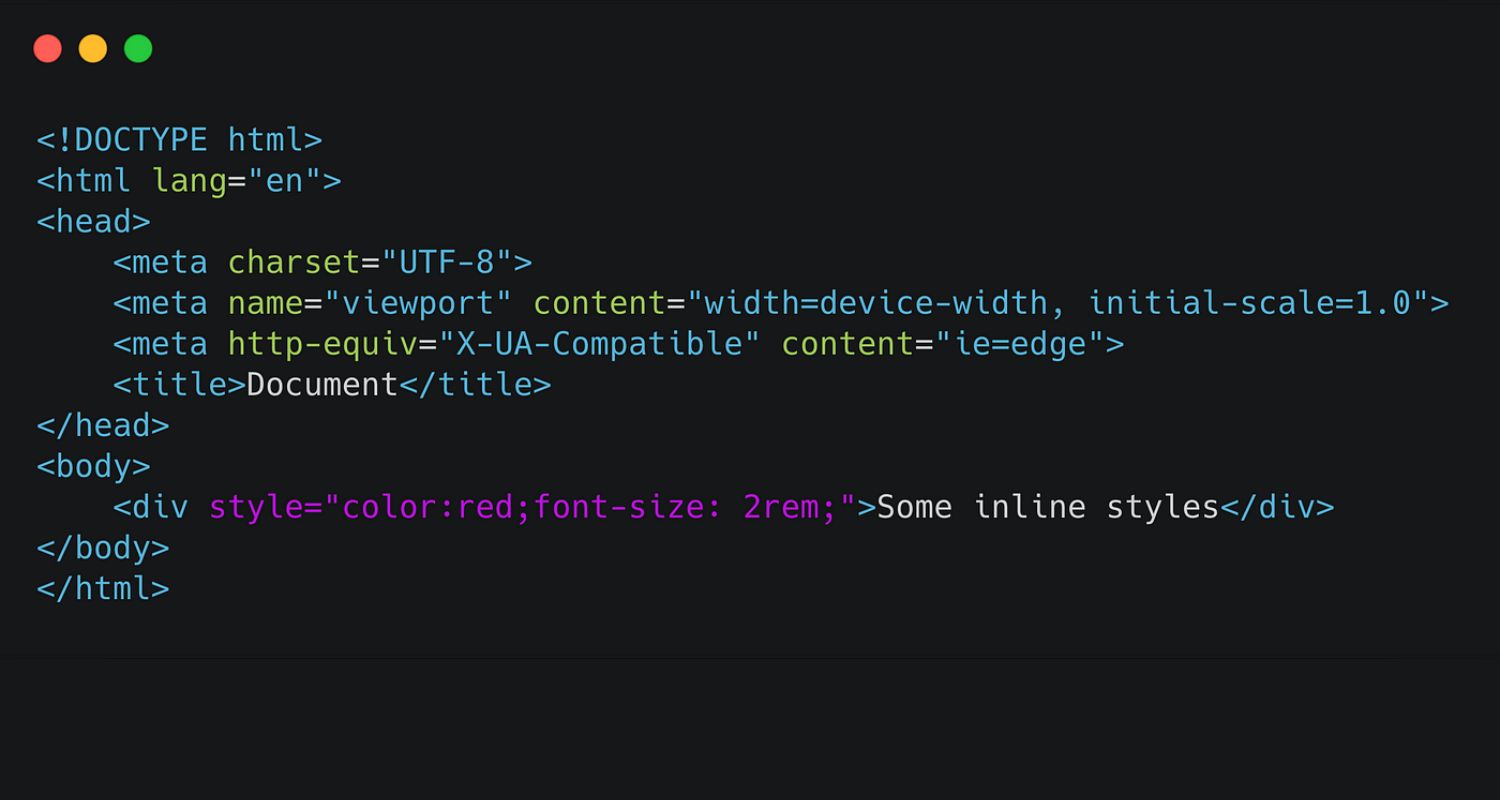 html doctype code