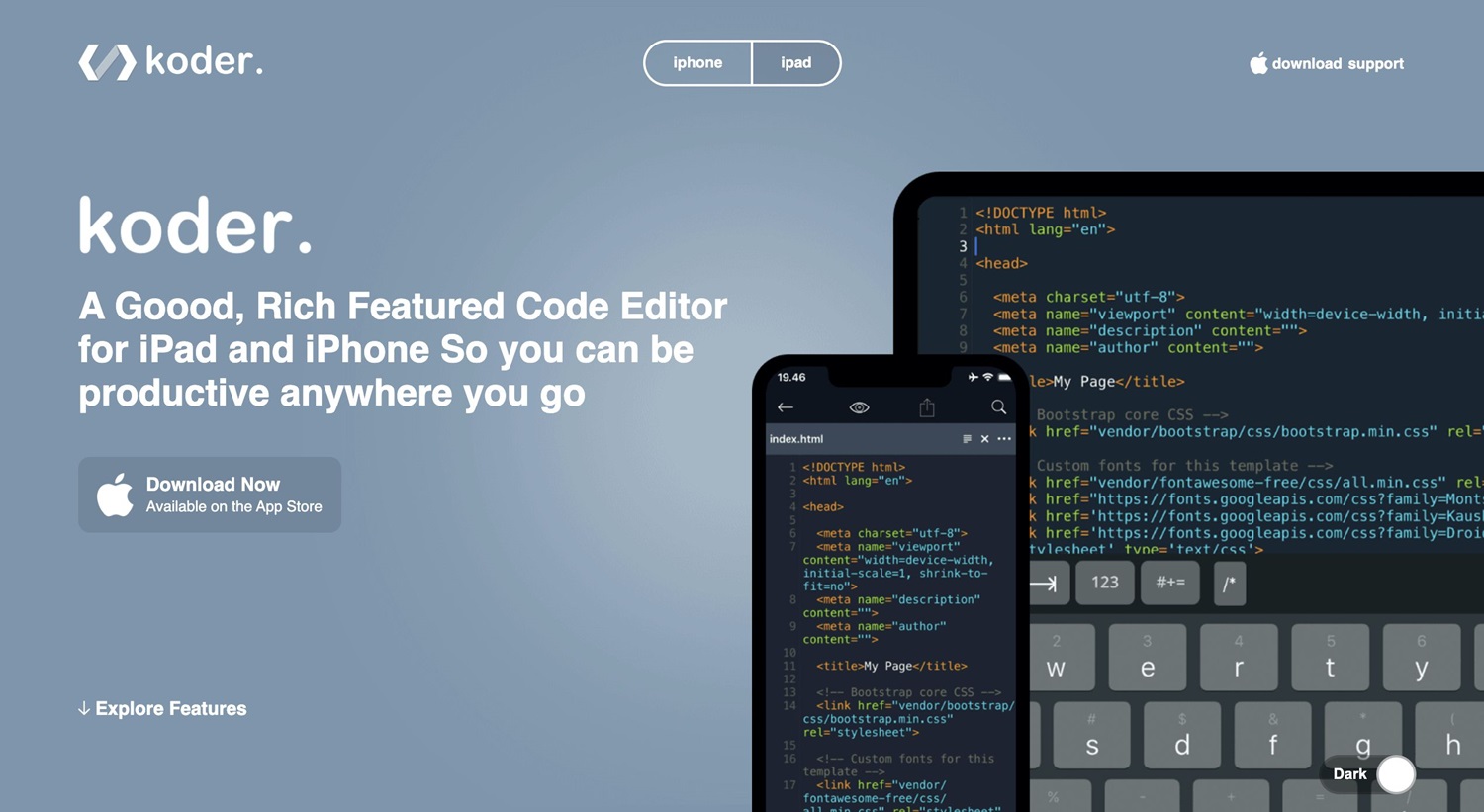 koder code editor