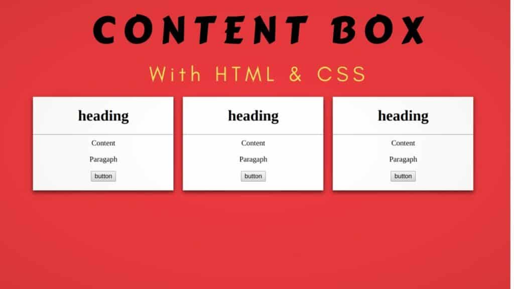 How To Make A Box In Html